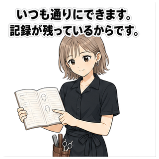 いつも通りにできます。記録が残っているからです。