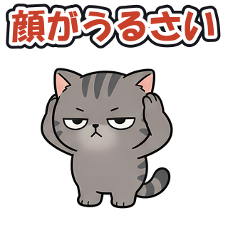 顔がうるさい