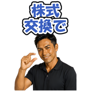株式交換で