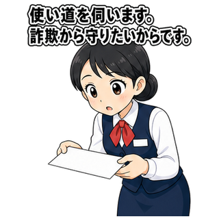 使い道を伺います。詐欺から守りたいからです。