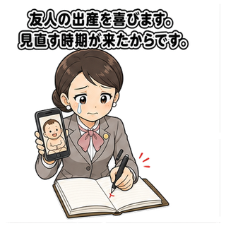 友人の出産を喜びます。見直す時期が来たからです。