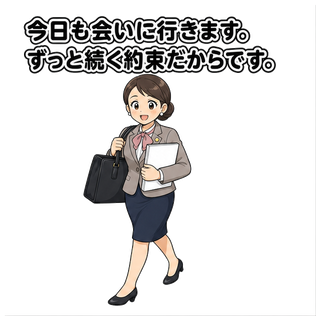 今日も会いに行きます。ずっと続く約束だからです。