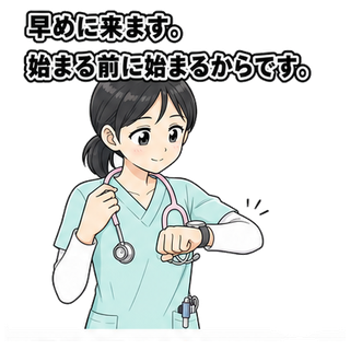 早めに来ます。始まる前に始まるからです。