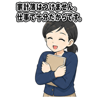 家計簿はつけません。仕事で十分だからです。