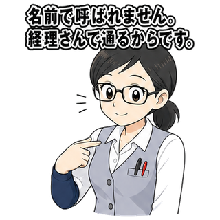 名前で呼ばれません。経理さんで通るからです。