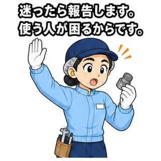 迷ったら報告します。使う人が困るからです。