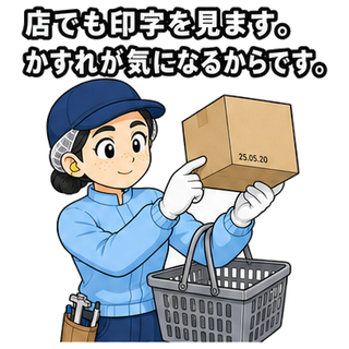 店でも印字を見ます。かすれが気になるからです。