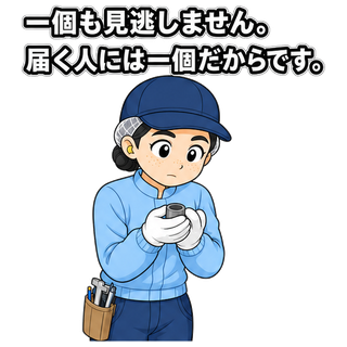 一個も見逃しません。届く人には一個だからです。