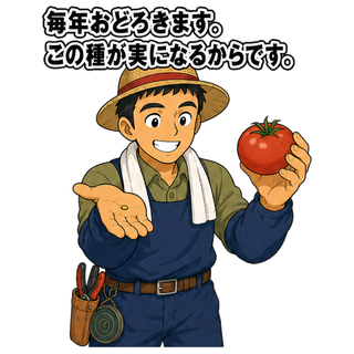 毎年おどろきます。この種が実になるからです。