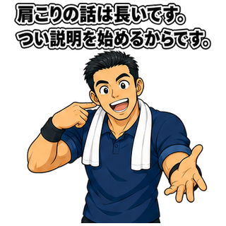 肩こりの話は長いです。つい説明を始めるからです。