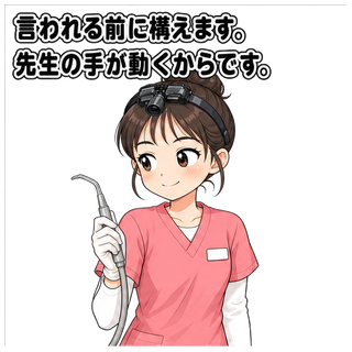 言われる前に構えます。先生の手が動くからです。
