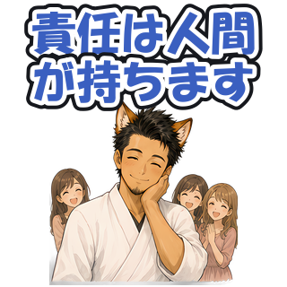 責任は人間が持ちます