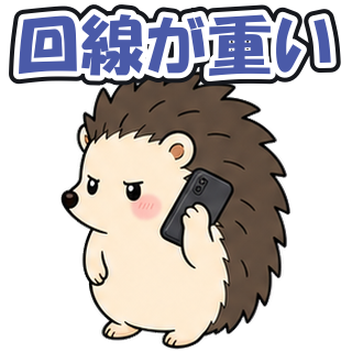 回線が重い