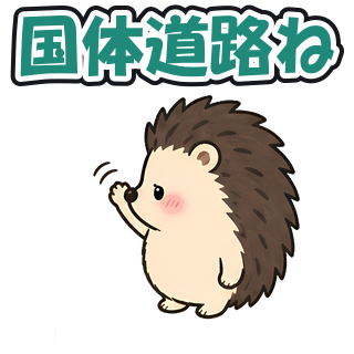 国体道路ね