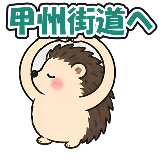 甲州街道へ