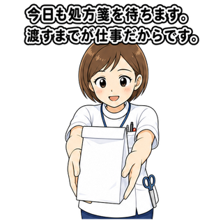 今日も処方箋を待ちます。渡すまでが仕事だからです。